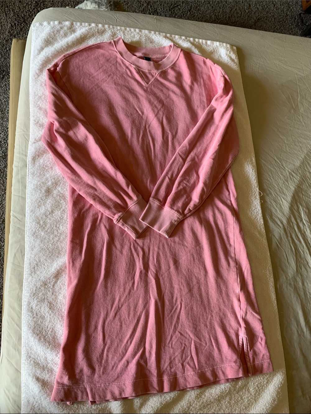 Old Navy Pink Long-Sleeve t-shirt dress.